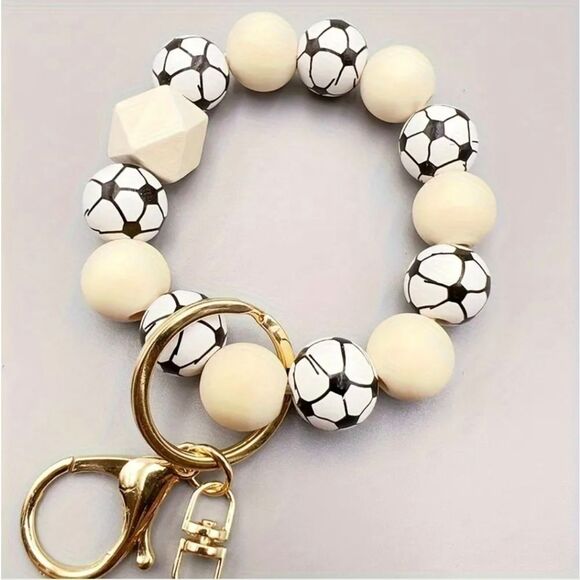3 For 26$ - Soccer Mama Bear Bracelet KeyChain - Picture 2 of 4